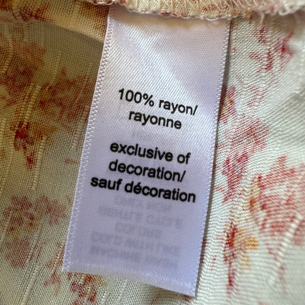 Maurice’s Floral Boho Deep V-neck Faux Tie Front Blouse/Top Size XXL - Picture 8 of 11